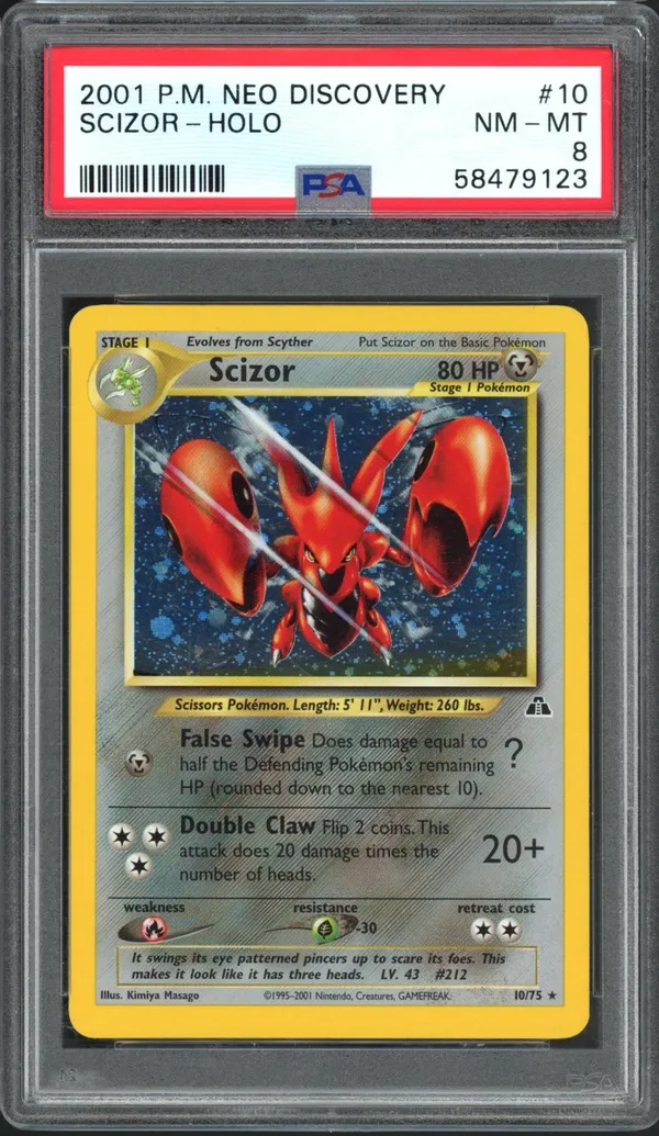 PSA 8 Scizor Holo