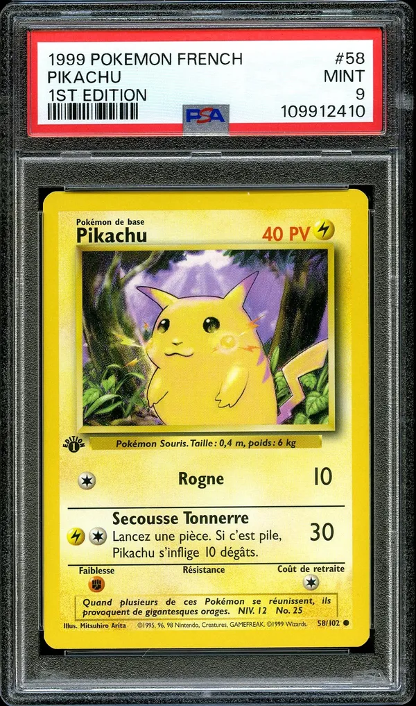 PSA 9 Pikachu