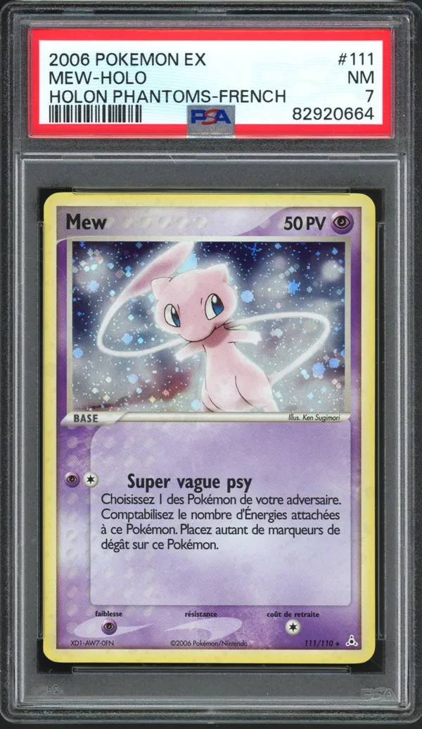 PSA 7 Mew Holo