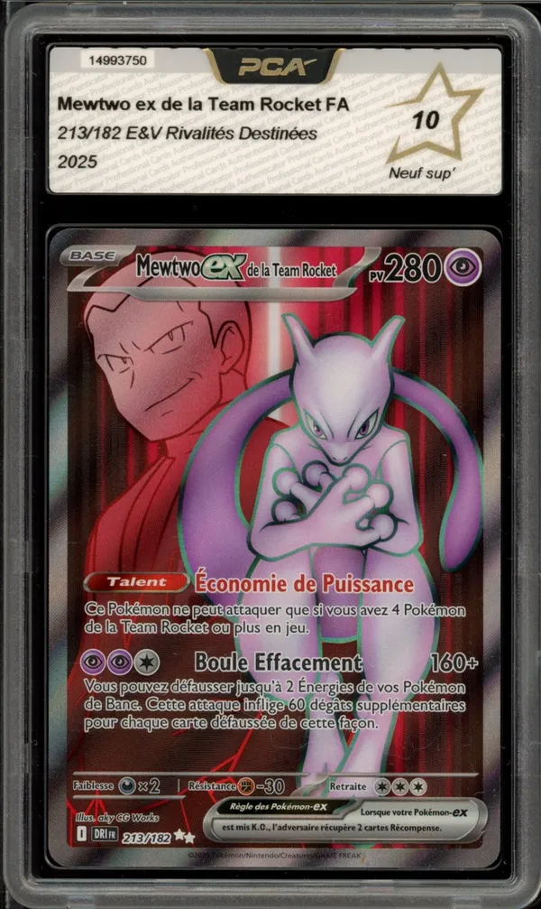 PCA 10 Mewtwo Ex de la Team Rocket