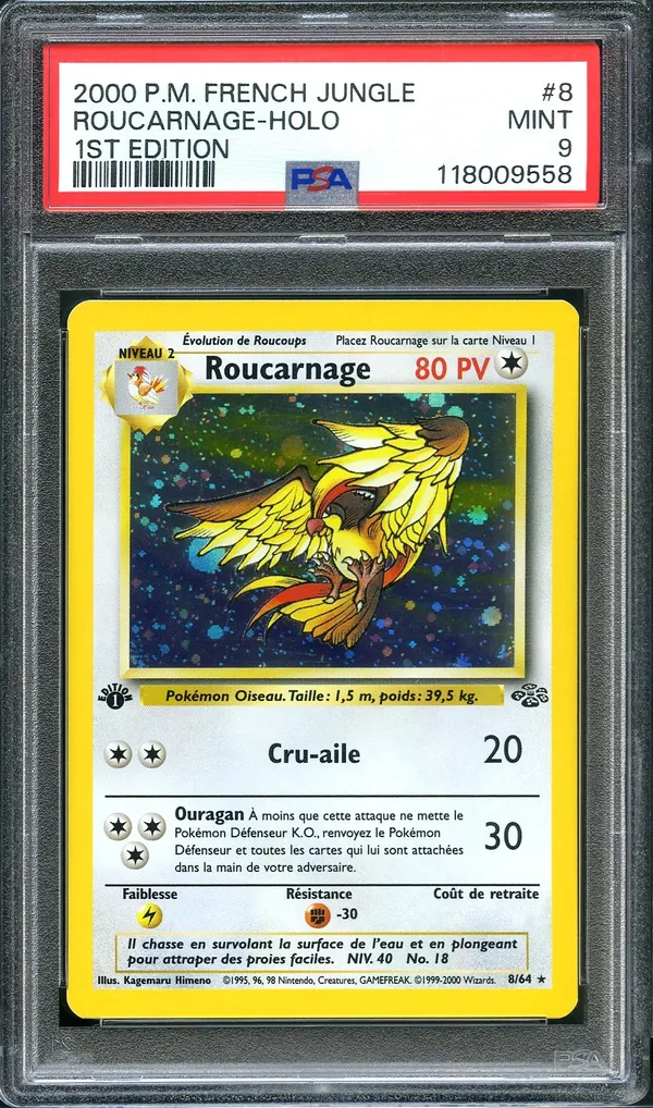 PSA 9 Roucarnage Holo
