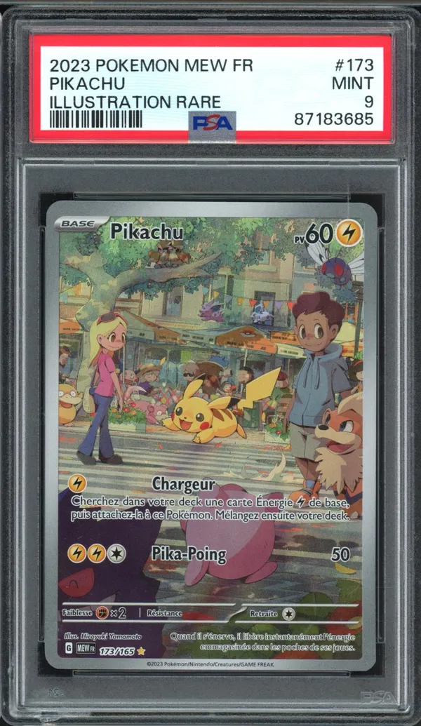 PSA 9 Pikachu