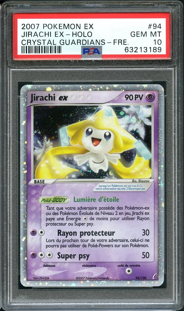 PSA 10 Jirachi Ex