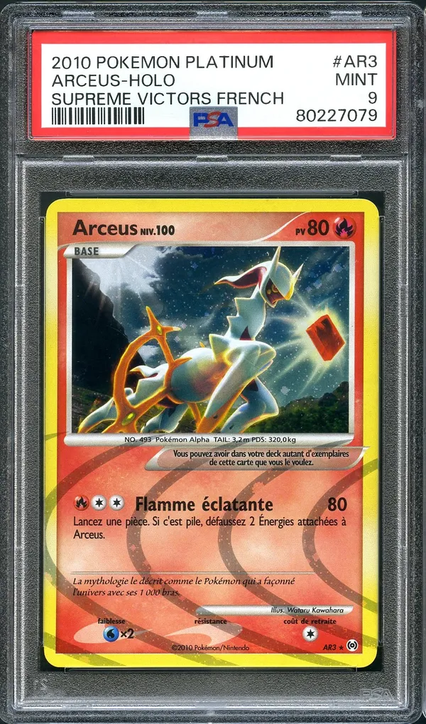 PSA 9 Arceus Holo