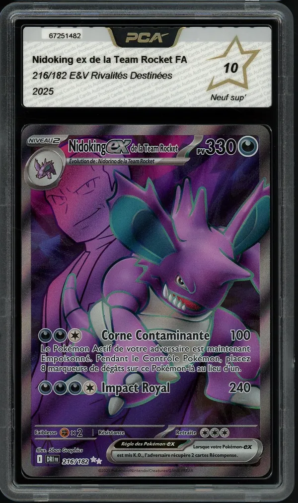 PCA 10 Nidoking Ex de la Team Rocket