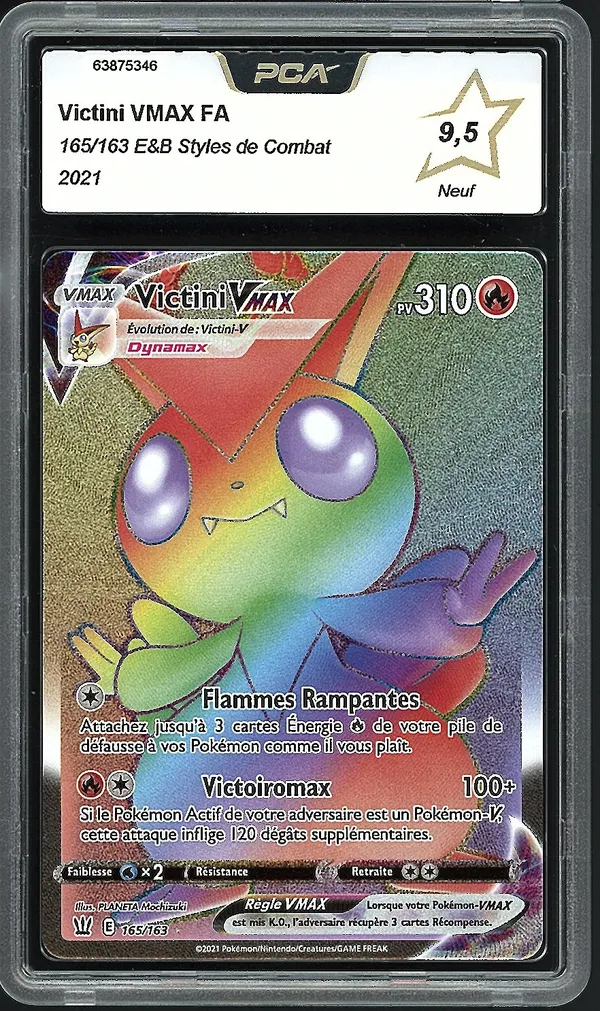PCA 9.5 Victini VMax Rainbow