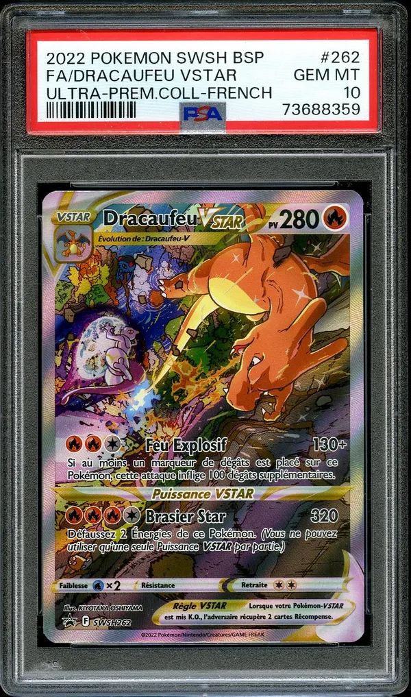 PSA 10 Dracaufeu VStar