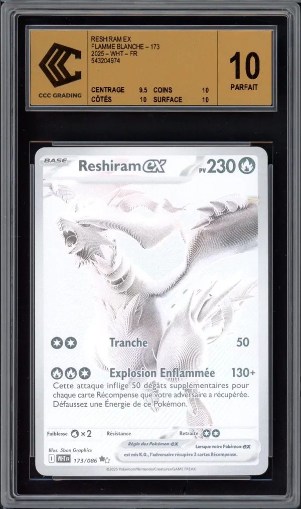 CCC 10 Reshiram Ex