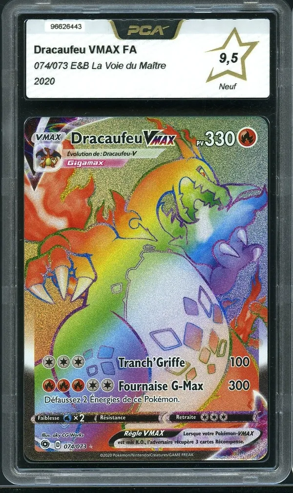 PCA 9.5 Dracaufeu VMax Rainbow