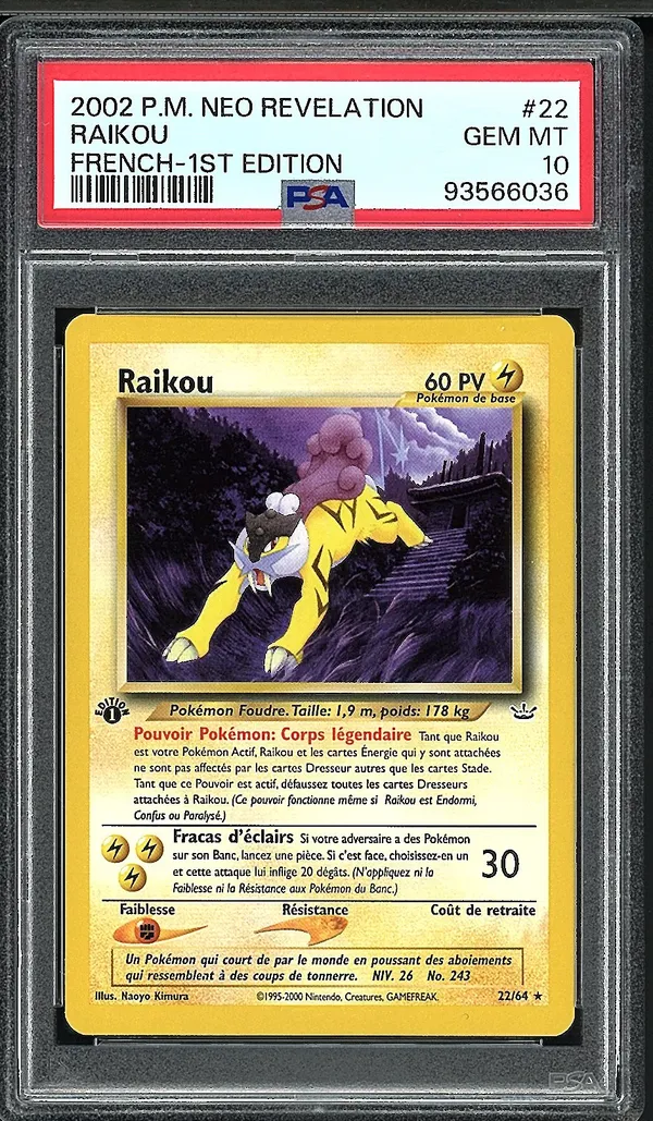 PSA 10 Raikou