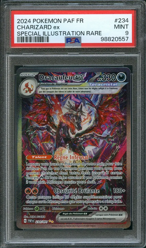 PSA 9 Dracaufeu Ex