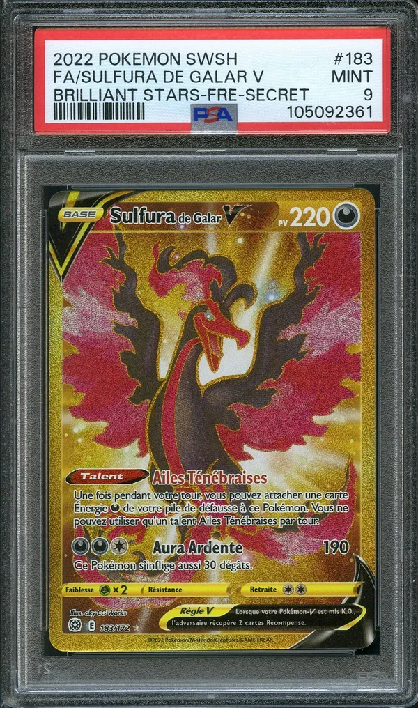PSA 9 Sulfura V Gold