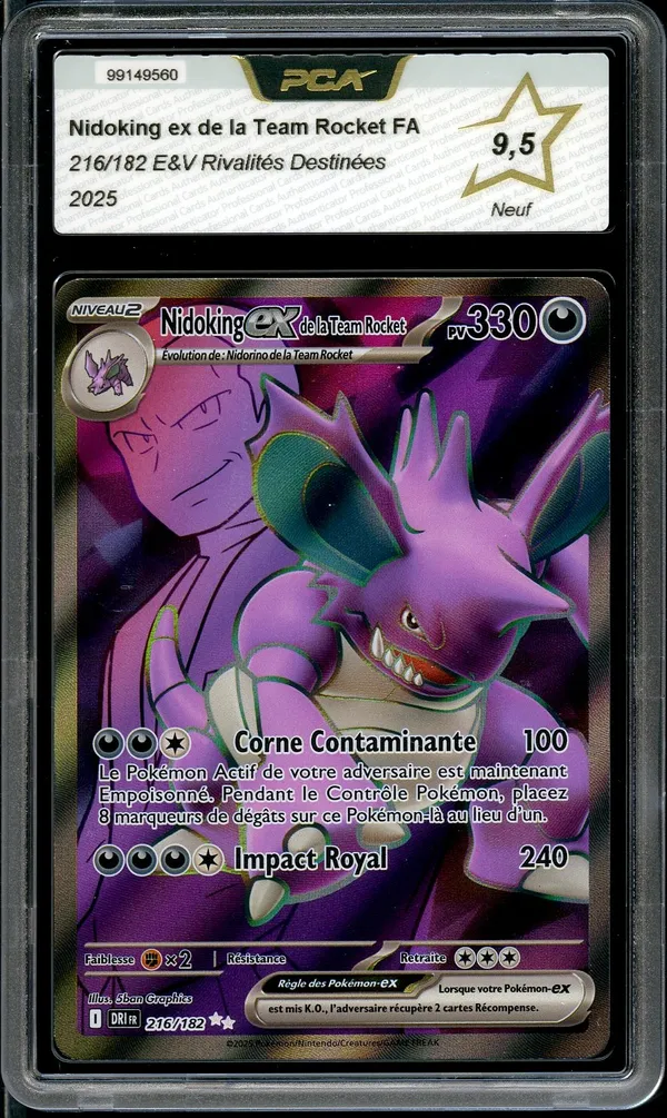 PCA 9.5 Nidoking Ex de la Team Rocket