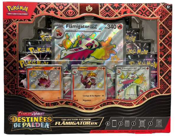 Coffret EV4.5 Destinées de Paldea Flamigator Ex