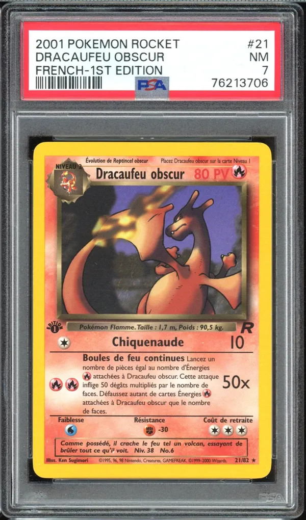 PSA 7 Dracaufeu Obscur