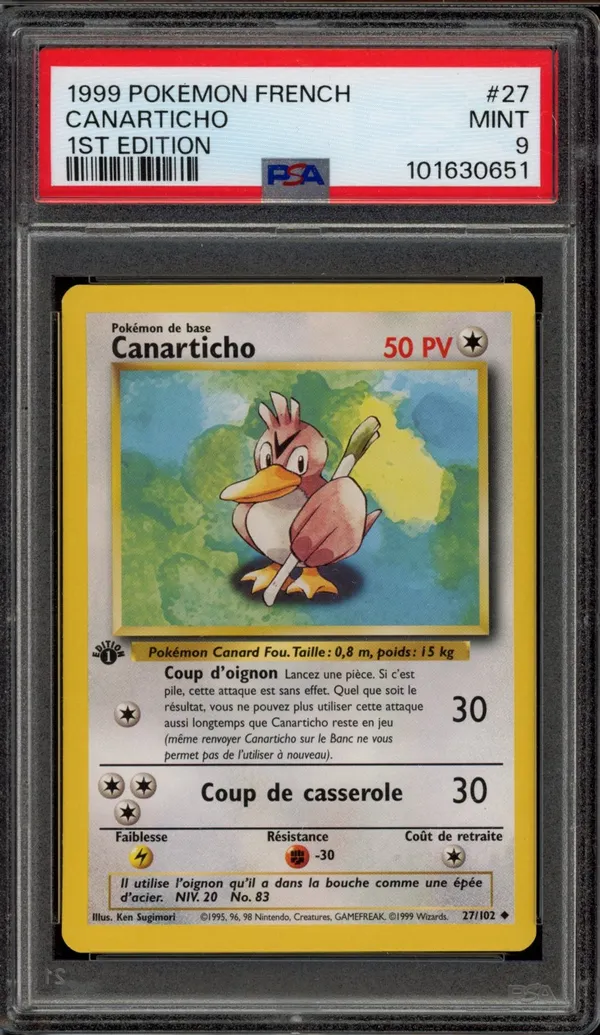 PSA 9 Canarticho