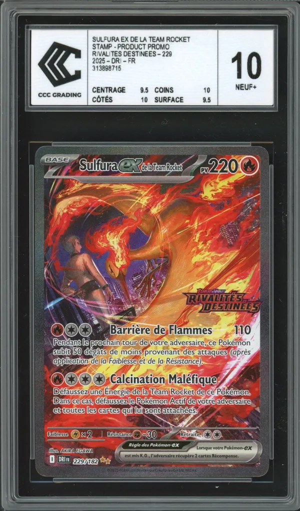 CCC 10 Sulfura Ex de la Team Rocket Stamp