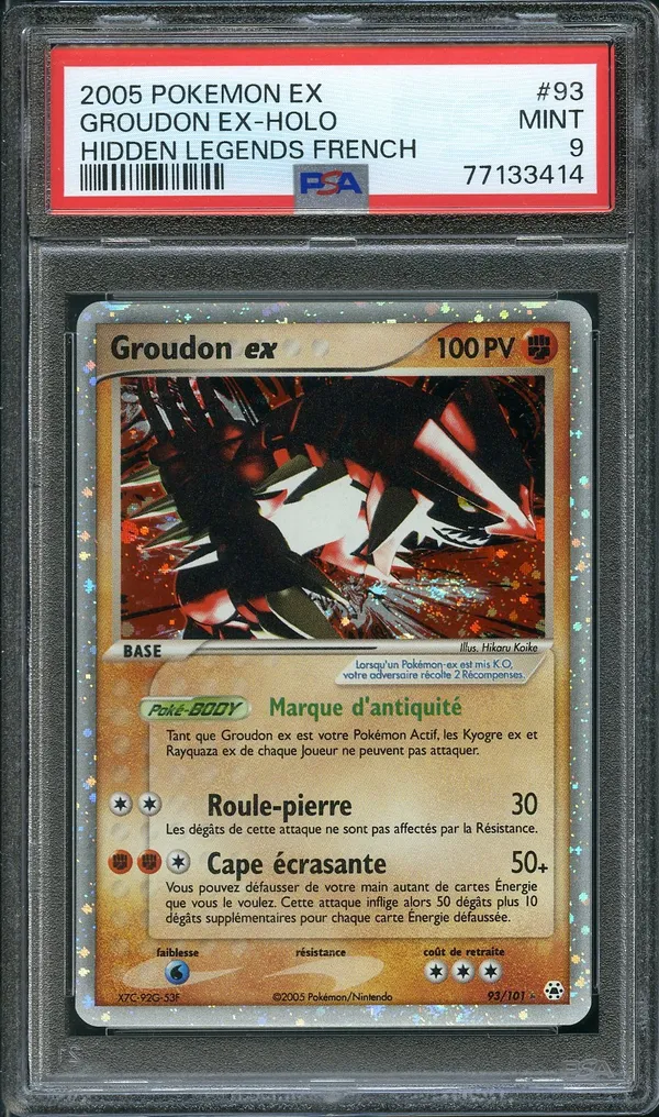 PSA 9 Groudon Ex