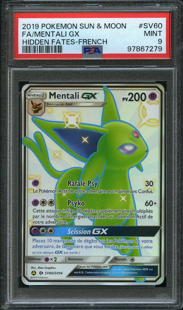 PSA 9 Mentali Gx Shiny