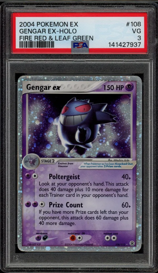 PSA 3 Gengar Ex