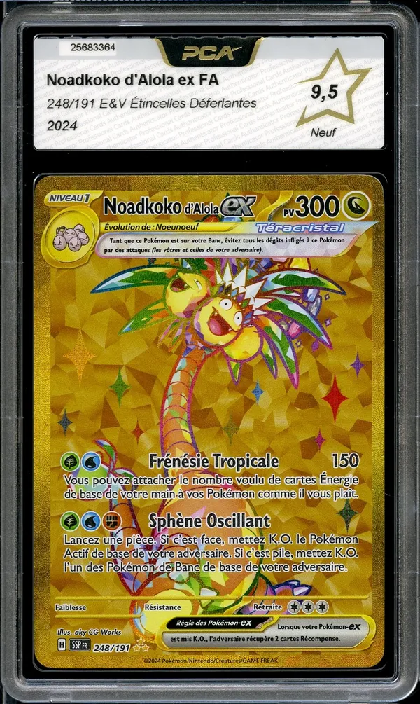 PCA 9.5 Noadkoko d'Alola Ex Gold