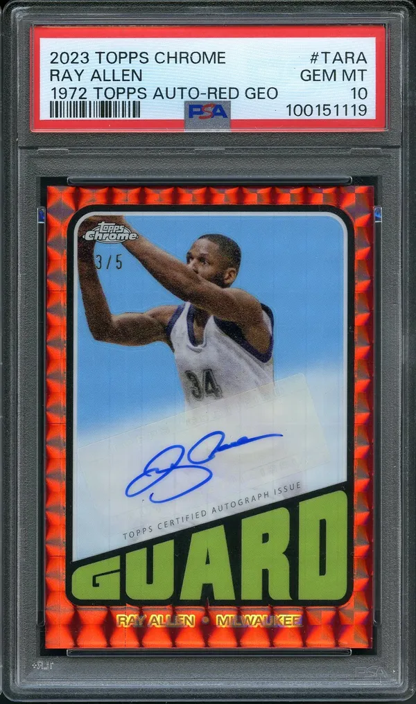 PSA 10 Ray allen