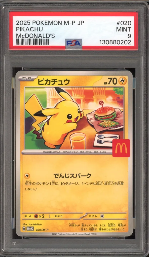 PSA 9 Pikachu