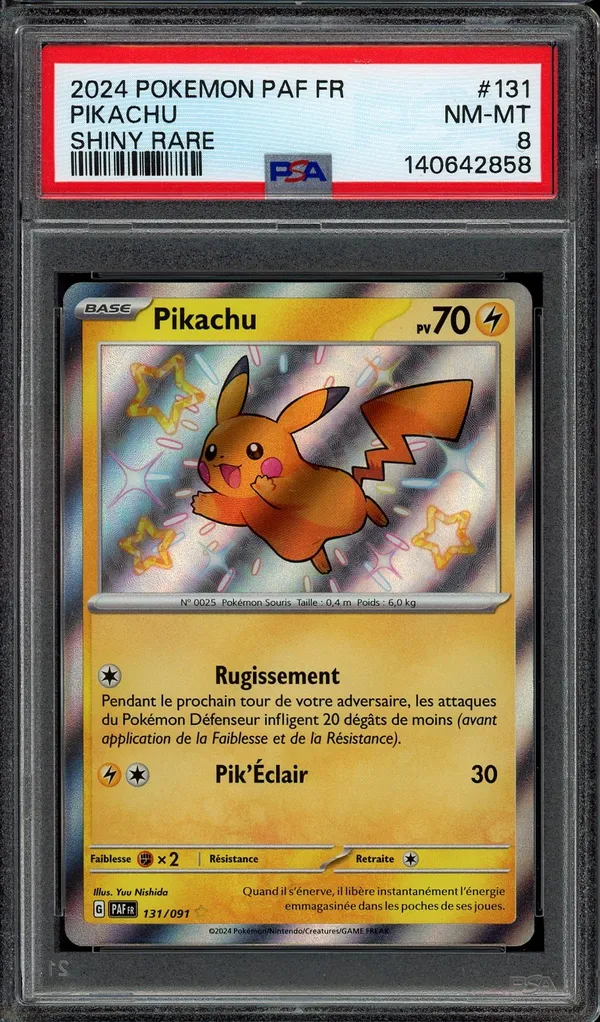 PSA 8 Pikachu Shiny