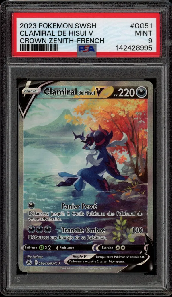 PSA 9 Clamiral de Hisui V