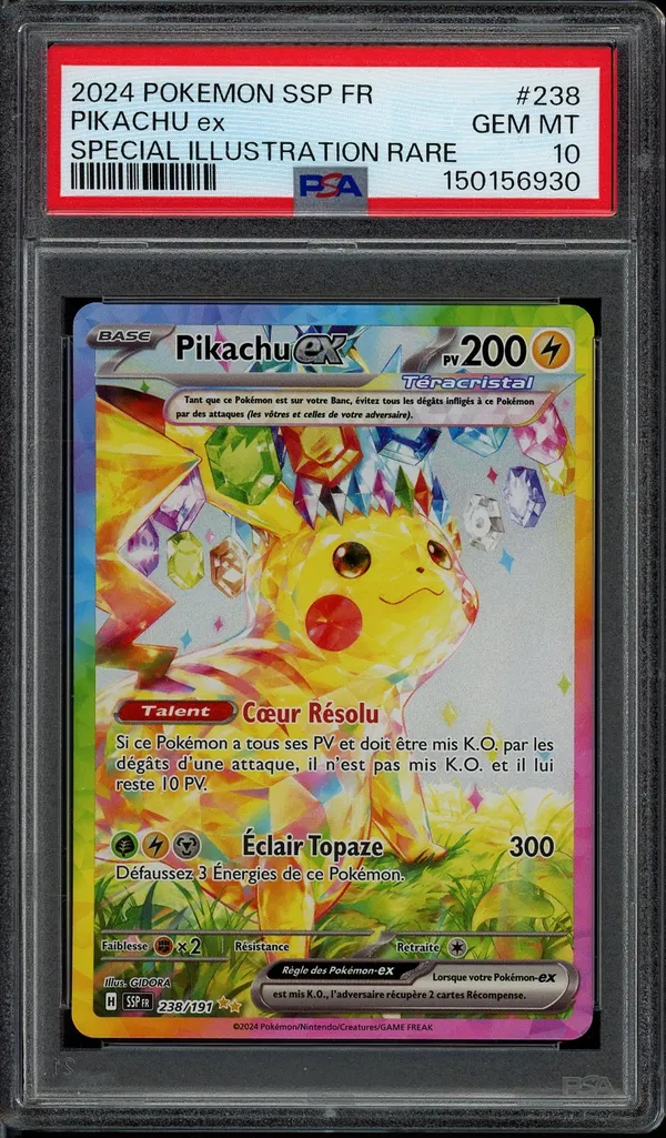 PSA 9 Pikachu - #60/64 - Jungle - Wizards - Edition 1