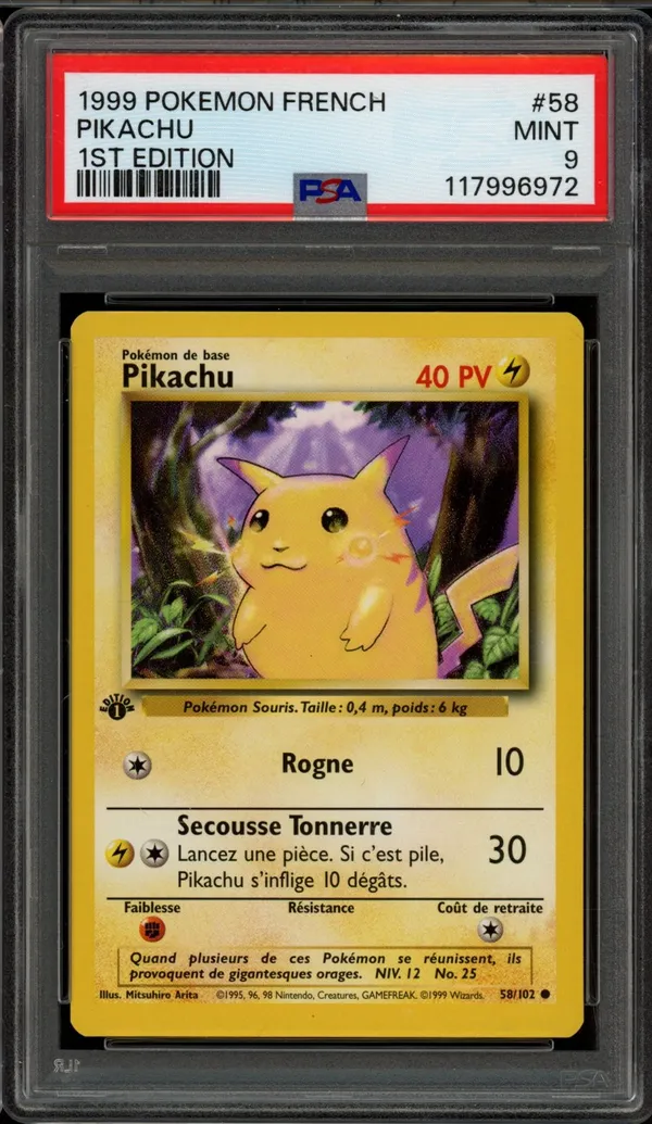 PSA 9 Pikachu