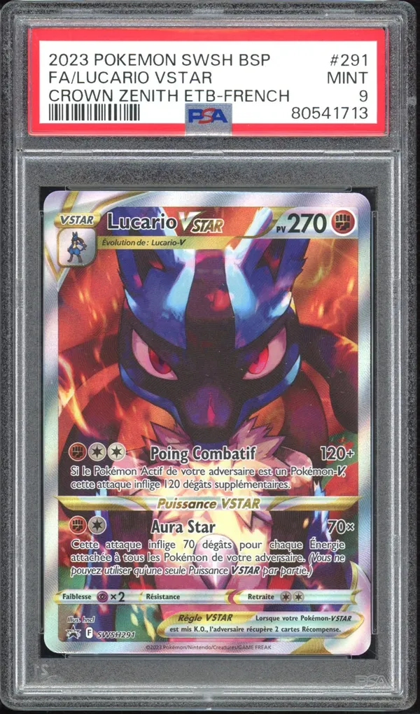 PSA 9 Lucario VStar