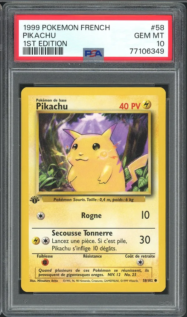 PSA 10 Pikachu