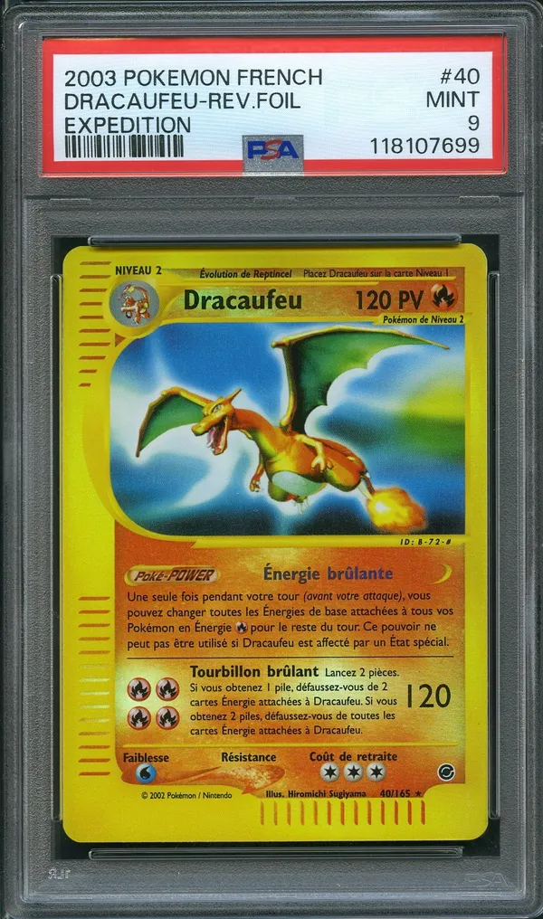PSA 9 Dracaufeu Reverse
