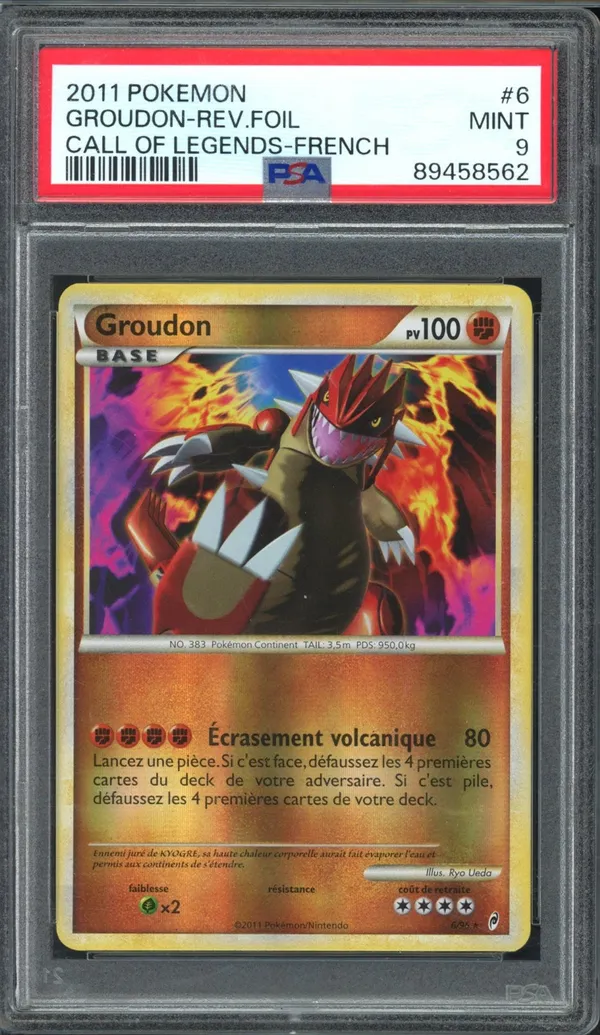 PSA 9 Groudon Reverse