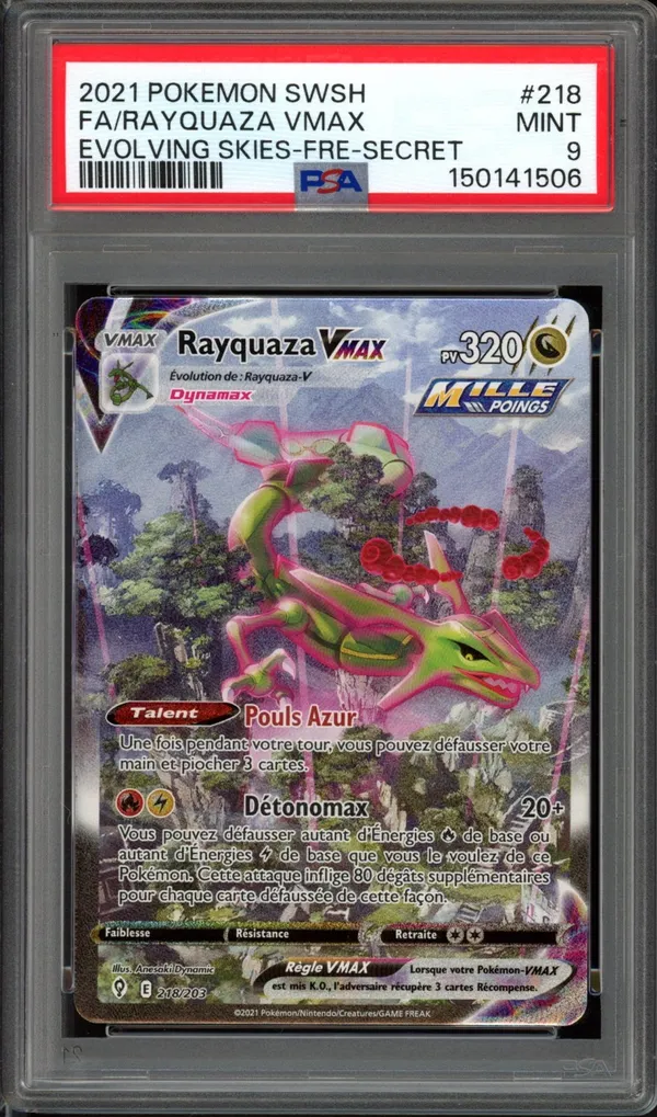PSA 9 Rayquaza VMax