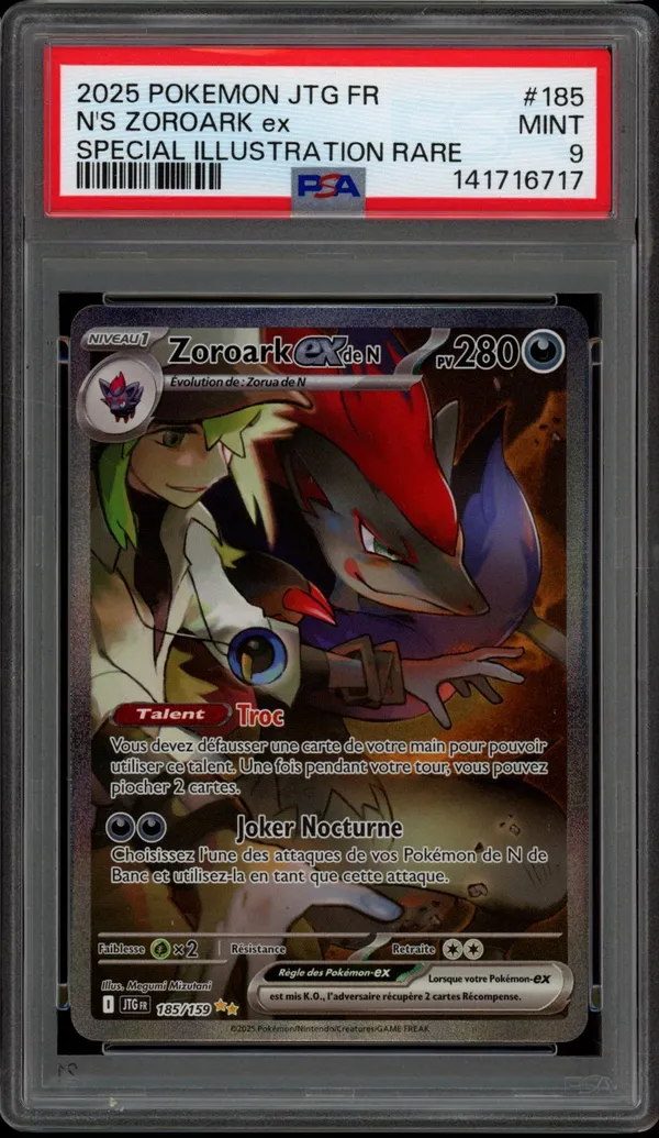 PSA 9 Zoroark Ex de N