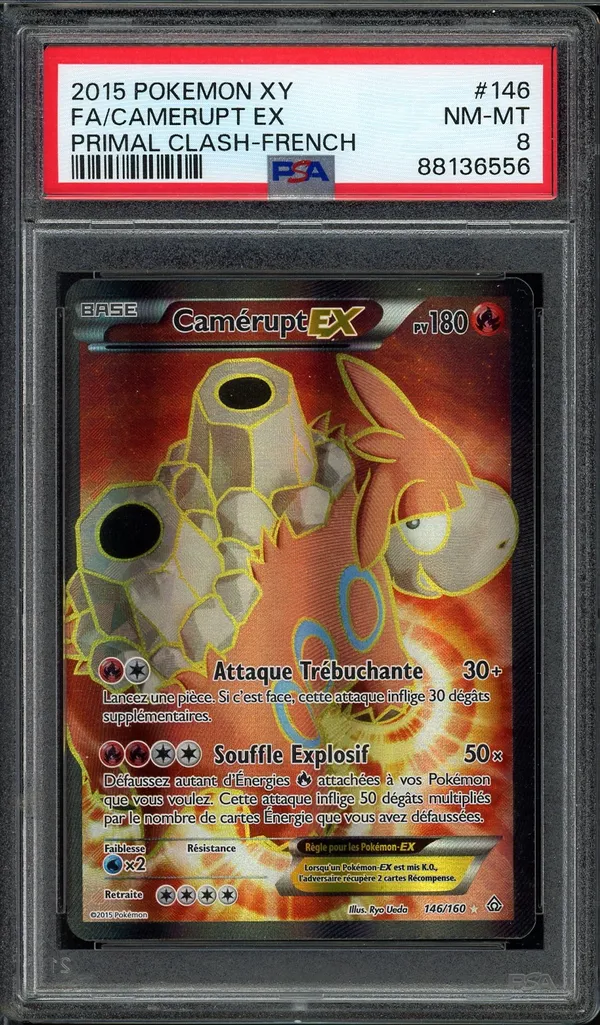 PSA 8 Camérupt Ex