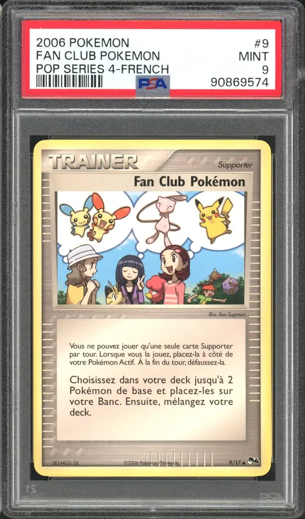 PSA 9 Fan Club Pokémon