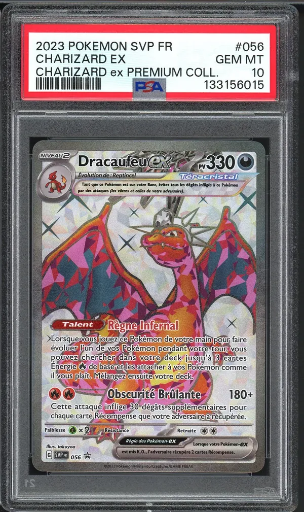 PSA 10 Dracaufeu Ex