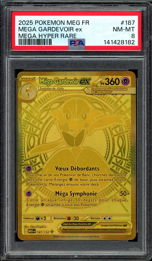 PSA 8 Méga-Gardevoir Ex Gold