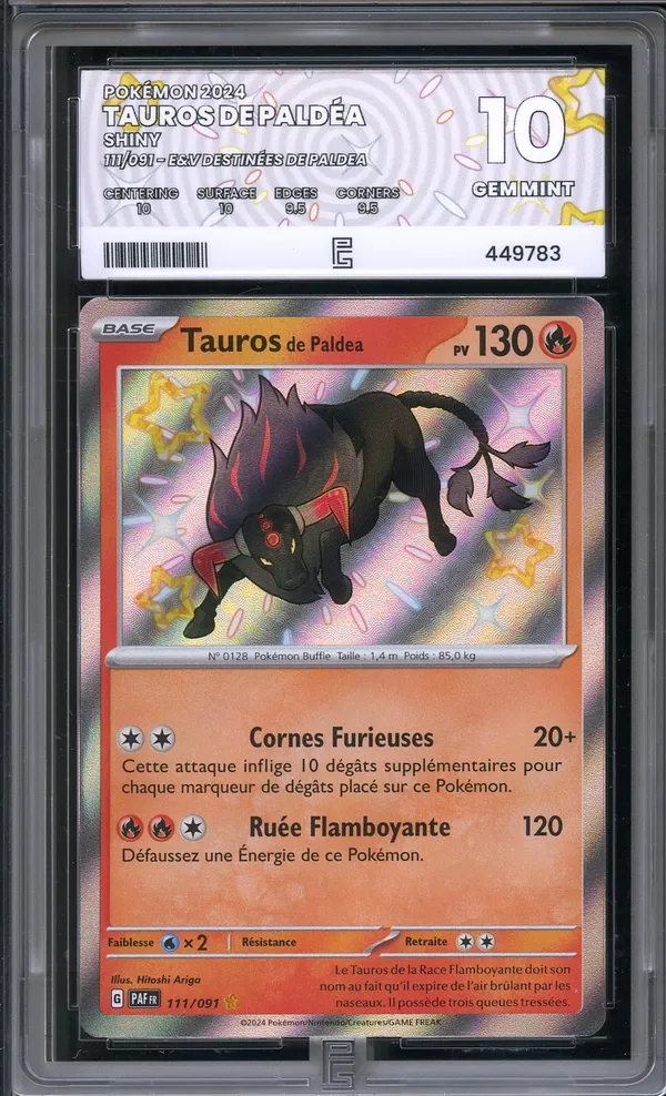 PG 10 Tauros de Paldéa Shiny