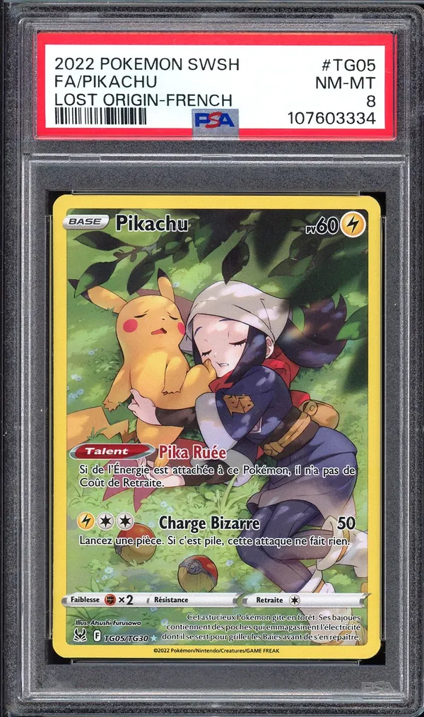 PSA 8 Pikachu