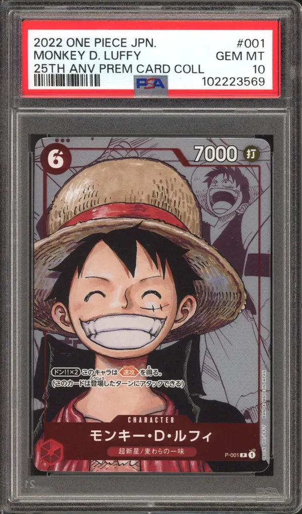PSA 10 Monkey D. Luffy