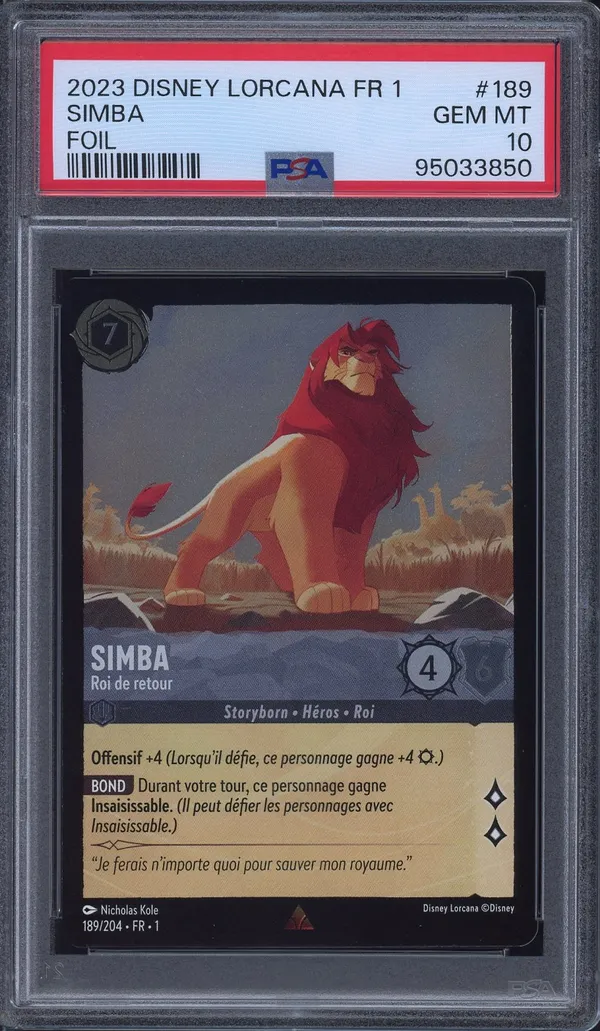 PSA 10 Simba Foil