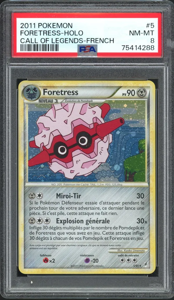 PSA 8 Foretress Holo