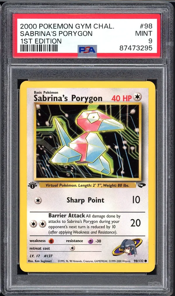 PSA 9 Sabrina's Porygon