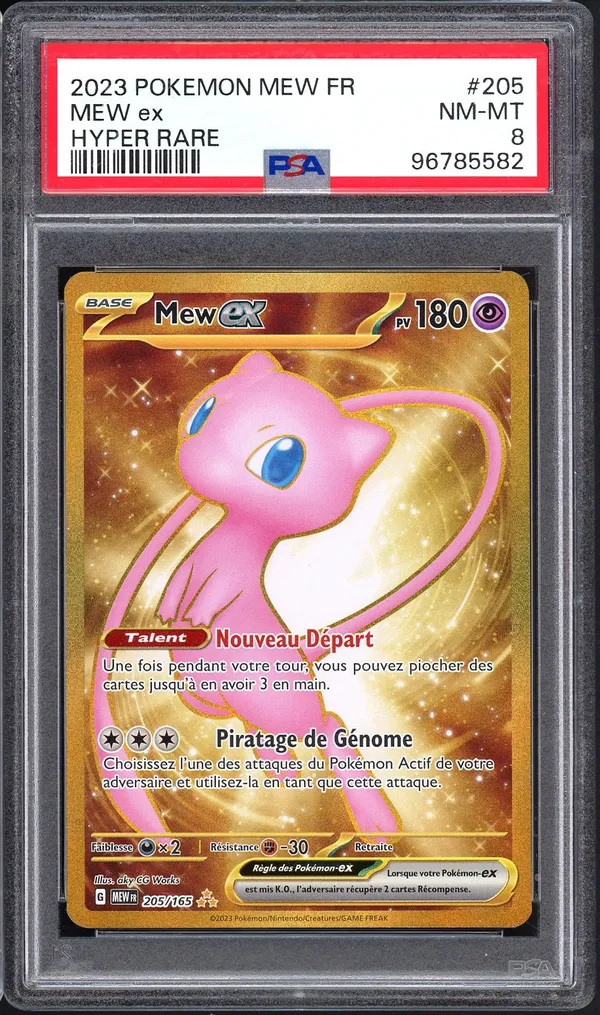 PSA 8 Mew Ex Gold