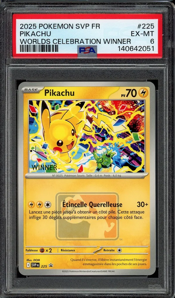 PSA 6 Pikachu