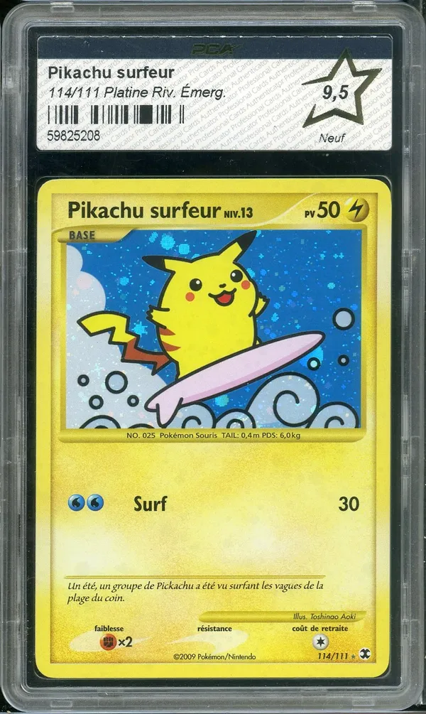 PCA 9.5 Pikachu Surfeur Holo